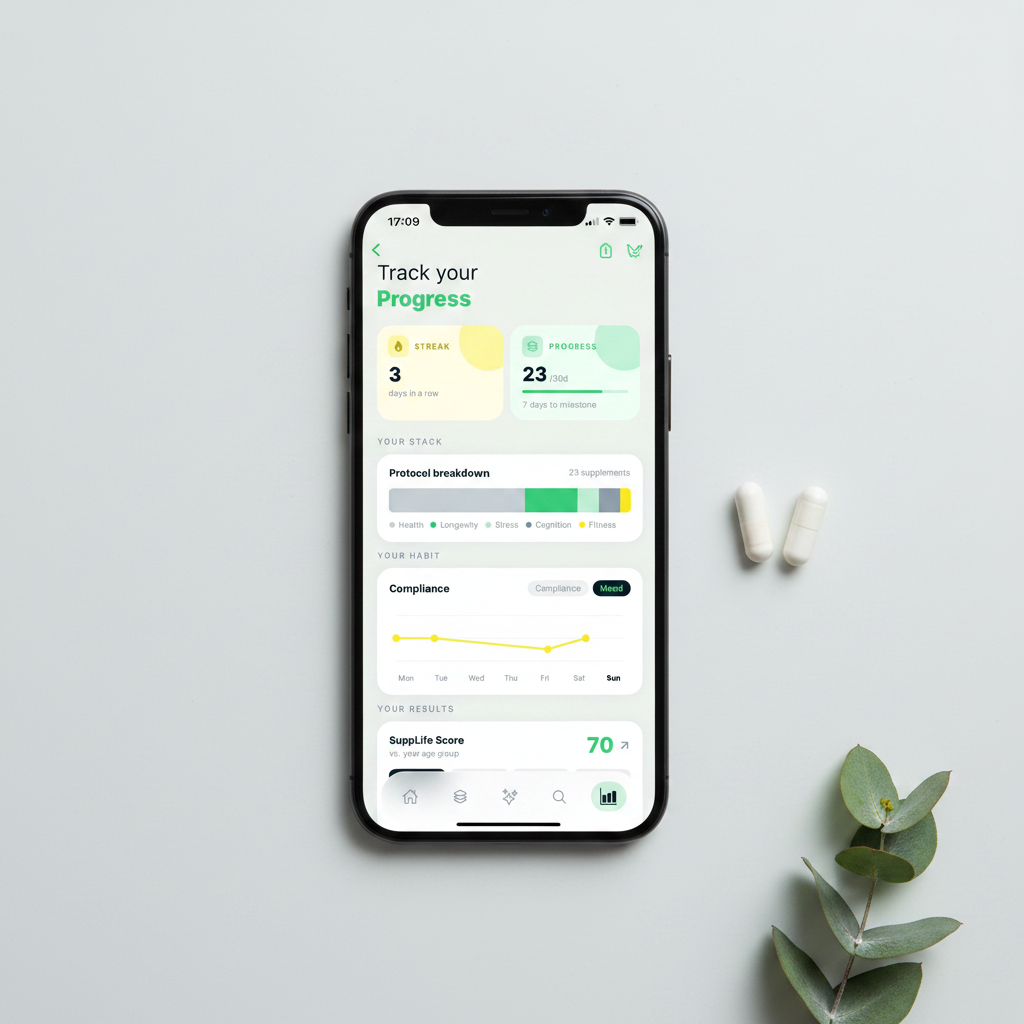 SuppLife progress tracking